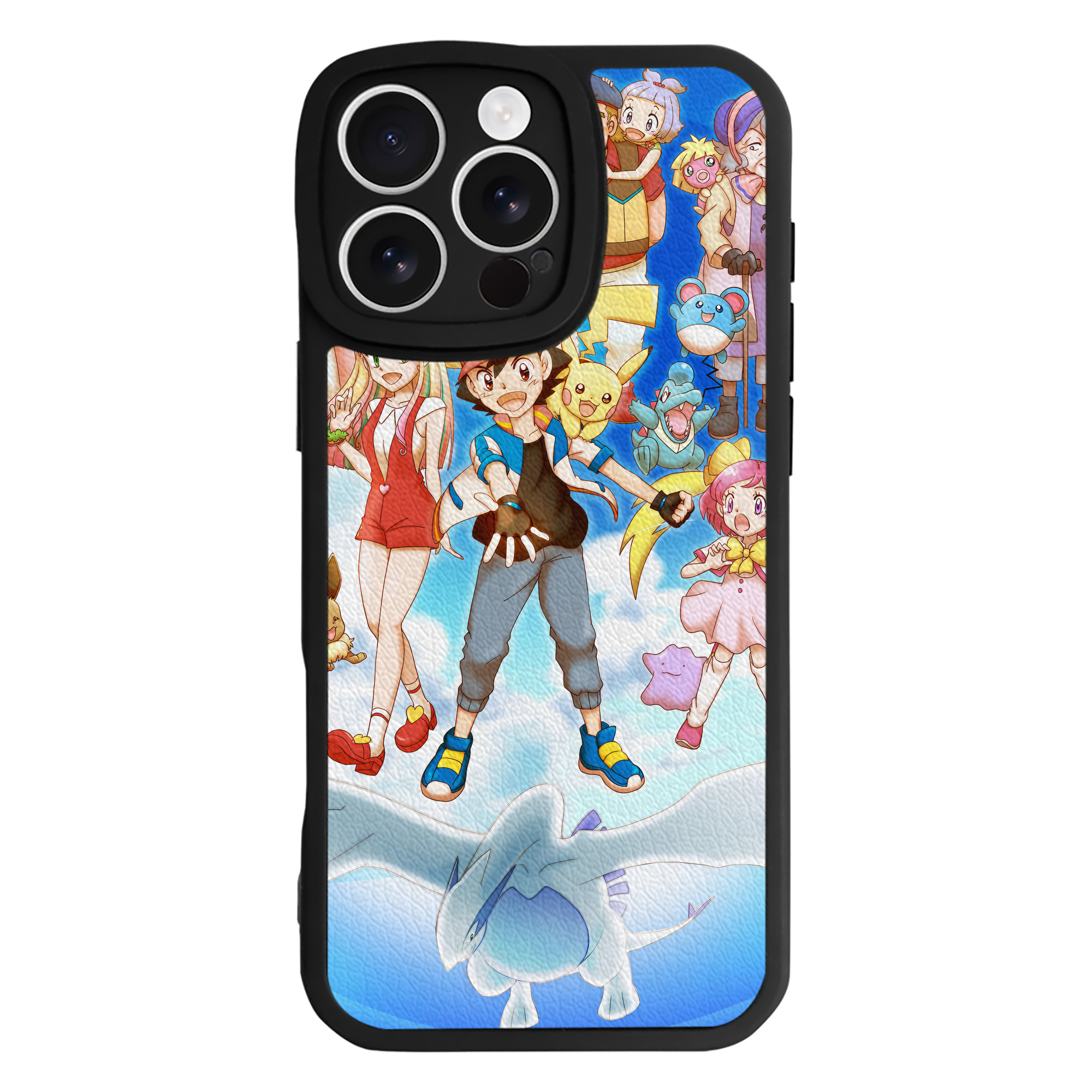 （画像用） ポケットモンスター Pokémon 【iPhone 16シリーズ対応】シリコンスマホケース（レザー調） 材質：シリコン